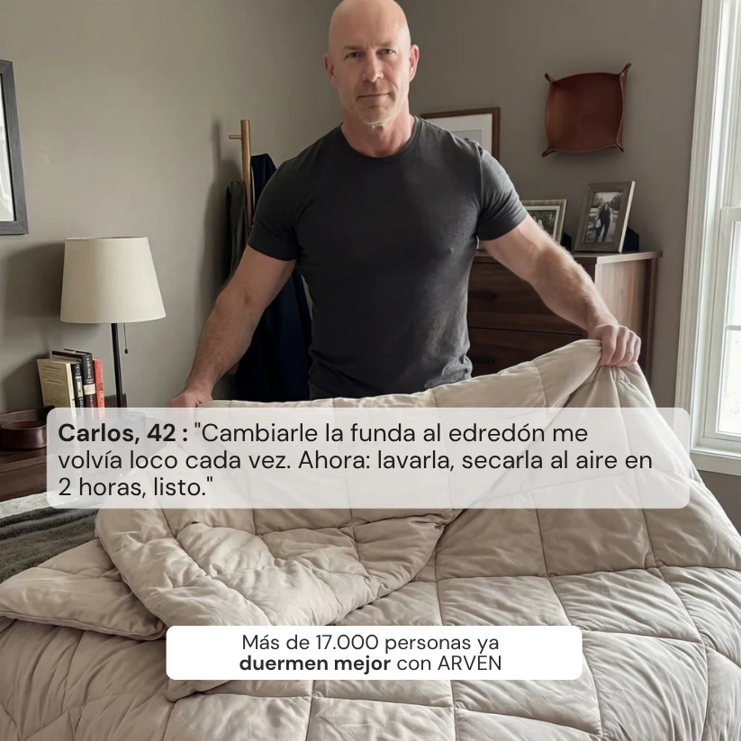 ARVEN DreamWrap® — El edredón que se lava como una sábana